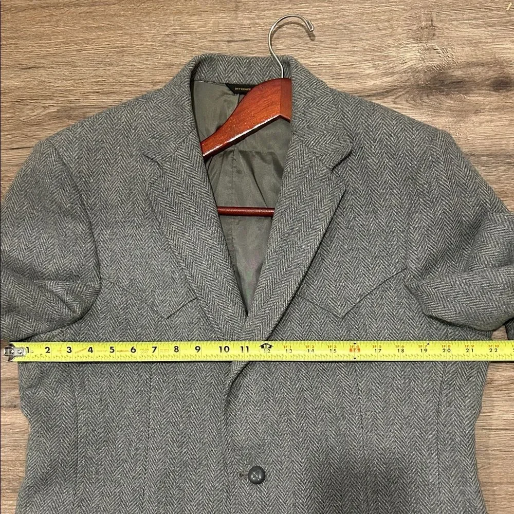 Western Blazer Jacket Coat Size 44 Vintage Cowboy Rodeo Tradition Herringbone
